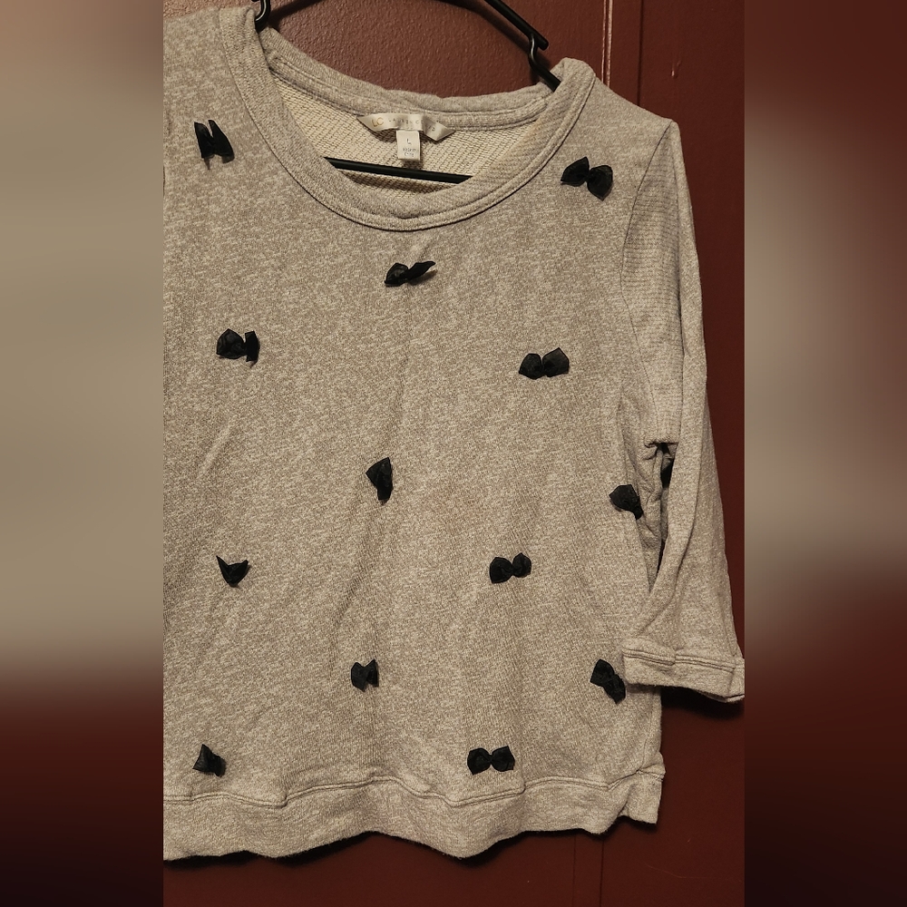 Lauren conrad bow sweatshirt